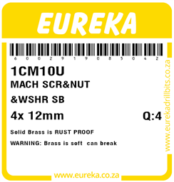 1CM10 - Machine Screw S/B -1CM10_Label_T
